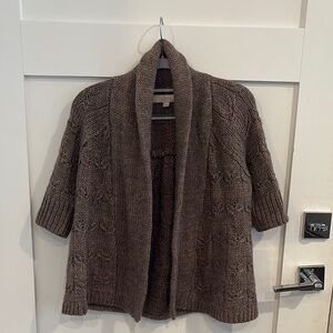LOFT Chocolate Knit Cardigan
